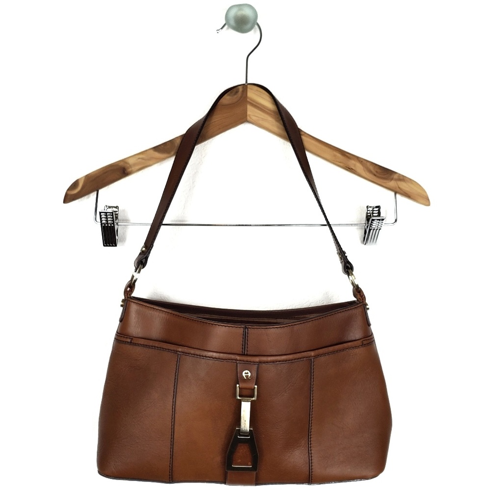Etienne Aigner Brown Swagger Shoulder Handbag